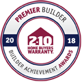 We are pleased to announce we have been recognized with the Premier Builder Award as part of the 2018 Annual Builder Achievement Awards Program through 2-10 Home Buyers Warranty (2-10 HBW). In addition to providing insurance-backed structural warranties, 2-10 HBW acknowledges outstanding performance in the home building industry. Every year they select builders who demonstrate skilled craftsmanship and construct inspired homes, while improving the quality of housing. The Premier Builder Award recognizes perceptive builders who respond well and adapt to changing market conditions. We have mastered growing our business to reach its full potential and sincerely understand homeowners’ expectations when delivering the latest in new home preferences.